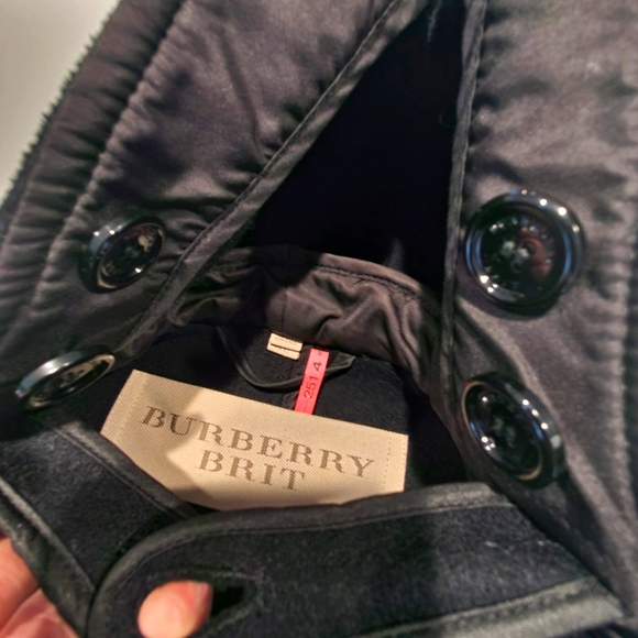 Burberry Burwood Black 100% Wool Duffle Toggle & Zip Hooded Coat - Picture 5 of 12